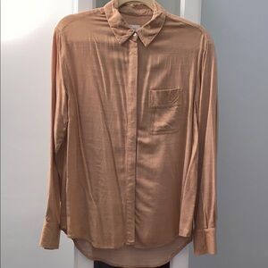 Tan Button-Up Shirt